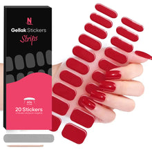 Afbeelding in Gallery-weergave laden, Gellak Stickers | Gel Strips / Wrap Set | Cherry Red
