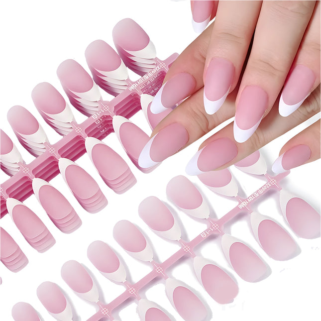 Soft Gel Press Ons | Almond Nepnagels | Plaknagels  | 150 Stuks