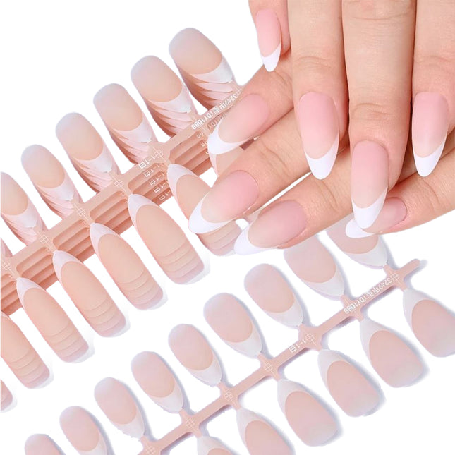 Soft Gel Press Ons | Almond Nepnagels | Plaknagels  | 150 Stuks