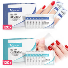 Afbeelding in Gallery-weergave laden, Venalisa Gel Remover &amp; Cleanser Doekjes | 2x120 Stuks (Combi Pack)
