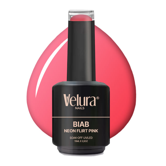 BIAB Nagels | Builder in a Bottle | Neon Flirt Pink