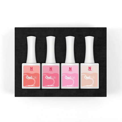 Gellak Kleuren Collectie Box | 6 Kleuren + Top/Base Coat | 15ml | HEMA-Vrij