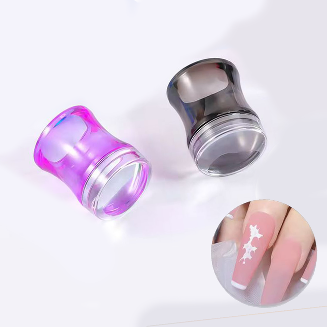 Siliconen Nagelstempel | 2 stuks | Nail Art