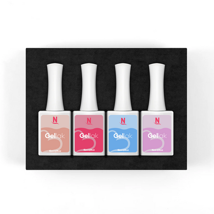 Gellak Kleuren Collectie Box | 6 Kleuren + Top/Base Coat | 15ml | HEMA-Vrij