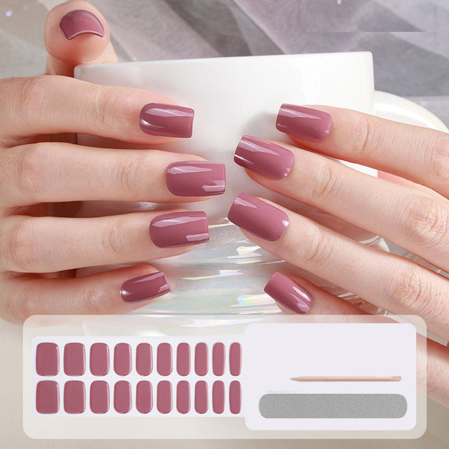 Gellak Stickers | Gel Strips / Wrap Set | Mauve
