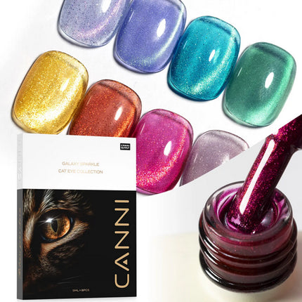 Magnetische Cat Eye Gellak Set | 8x9ml Kleuren + Magneet (HEMA-Vrij)