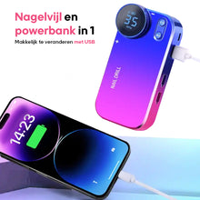 Afbeelding in Gallery-weergave laden, 2-in-1 Draadloze Elektrische Nagelvijl &amp; Powerbank
