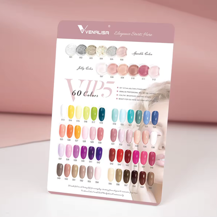 Venalisa VIP5 | Gel Nagellak Kit XL | Gelnagels | HEMA- & TPO-vrij