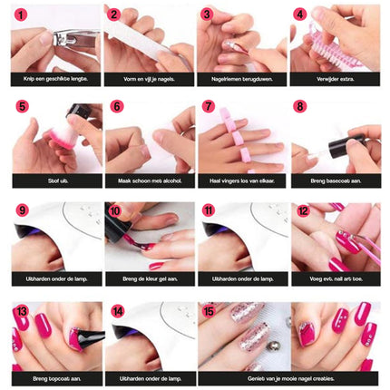 Gelnagels Set | Polygel kit | UV LED Starterspakket