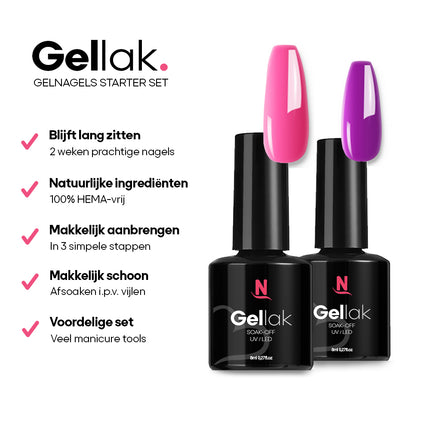 Gelnagels Set | Polygel kit | UV LED Starterspakket