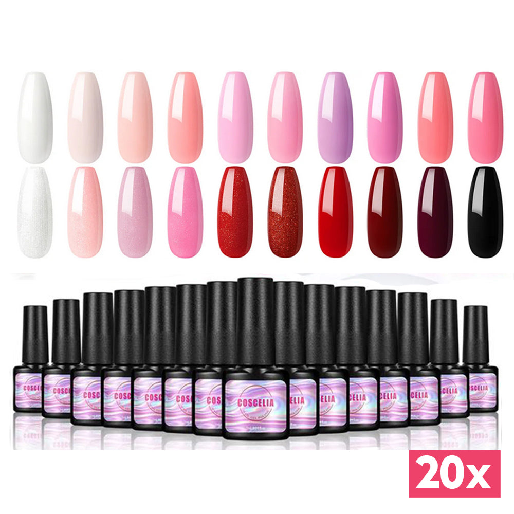 Gelnagels Kleuren Set | 20x Gellak box