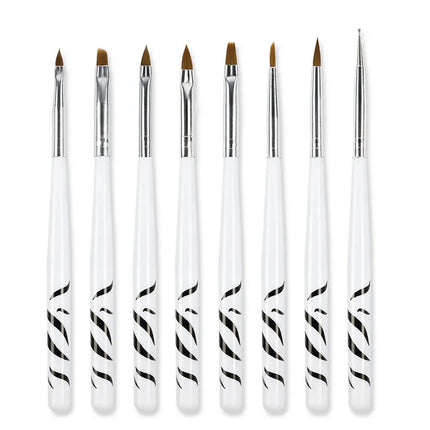 Penselen set | Acrylnagel kwasten | 8 Stuks