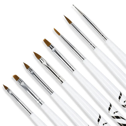Penselen set | Acrylnagel kwasten | 8 Stuks