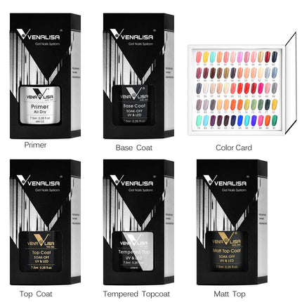 Venalisa VIP4 | Gel Nagellak Kit XL | Gelnagels | HEMA- & TPO-vrij