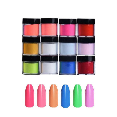 Acrylpoeders Set | 12 Kleuren - Nagelstad