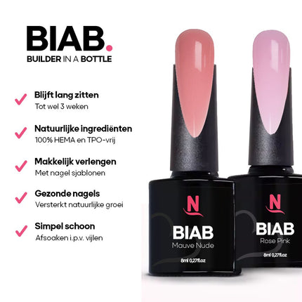 BIAB 3 Populaire Kleuren | Builder in a Bottle | BIAB Set Inclusief LED Lamp | HEMA & TPO Vrij - Nagelstad