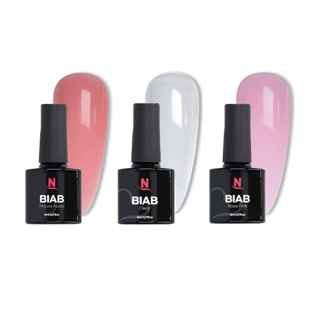 BIAB 3 Populaire Kleuren | Builder in a Bottle | BIAB Set Inclusief LED Lamp | HEMA & TPO Vrij - Nagelstad