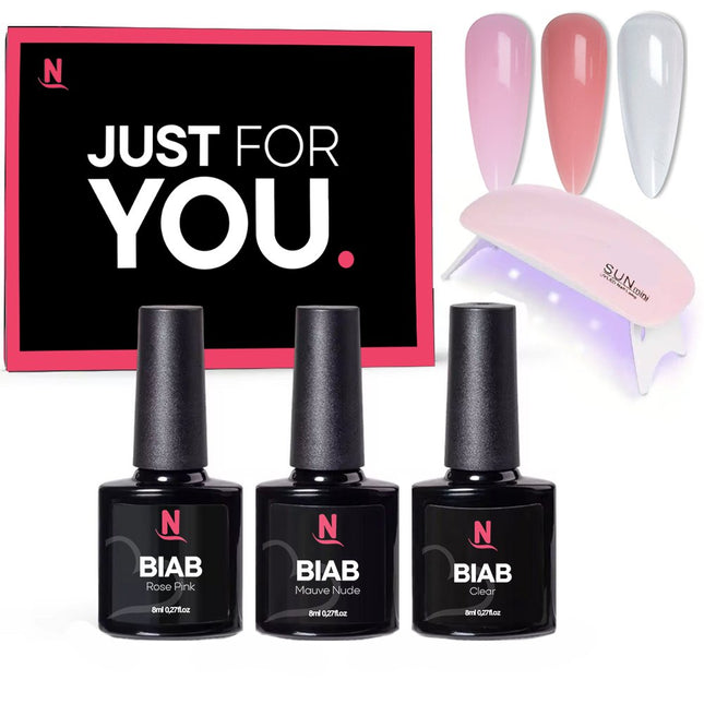 BIAB 3 Populaire Kleuren | Builder in a Bottle | BIAB Set Inclusief LED Lamp | HEMA & TPO Vrij - Nagelstad