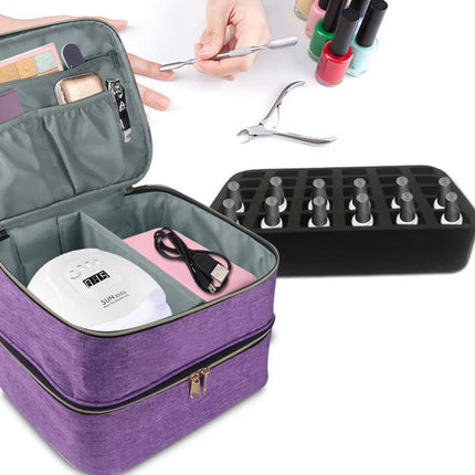 Cosmetische Opbergtas voor Nagel & Make - up Producten | Paars - Nagelstad