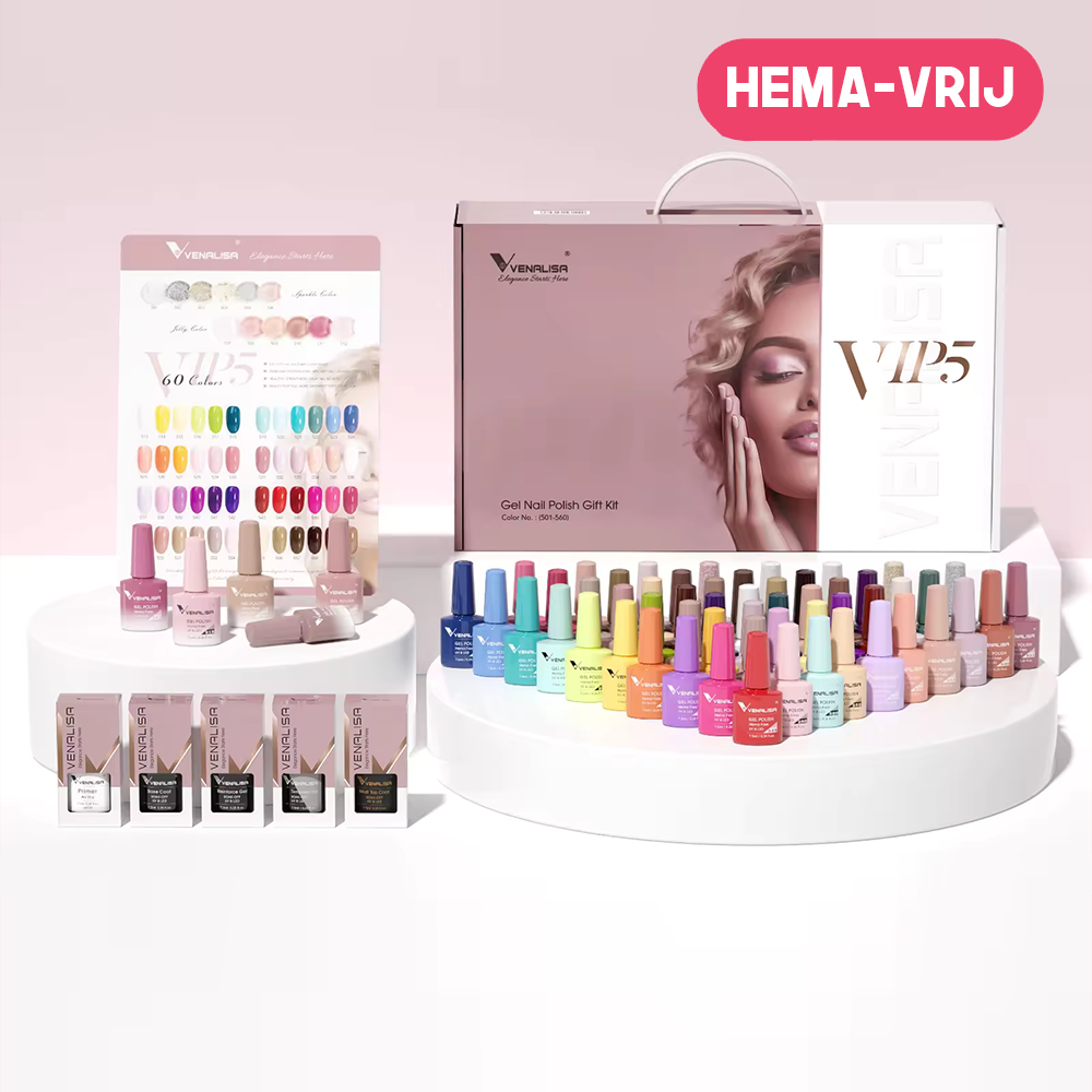 Venalisa VIP5 | Gel Nagellak Kit XL | Gelnagels | HEMA-Vrij