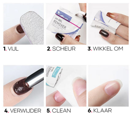 Venalisa Gel Remover & Cleanser Doekjes | 2x120 Stuks (Combi Pack)