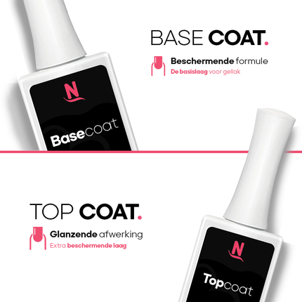 Gellak Kleuren Collectie Box | 6 Kleuren + Top/Base Coat | 15ml | HEMA-Vrij