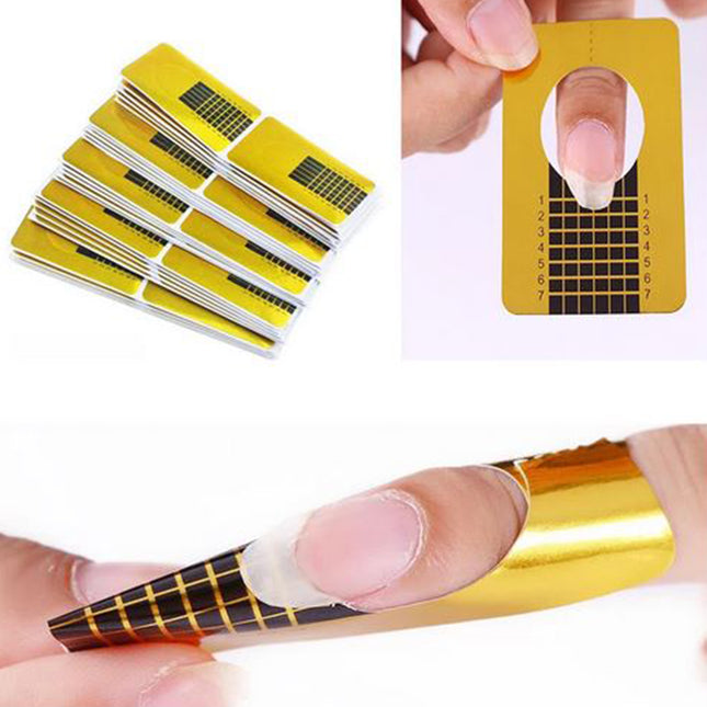 Nagel sjablonen | Nail Art Tips Extension | Goud 50x