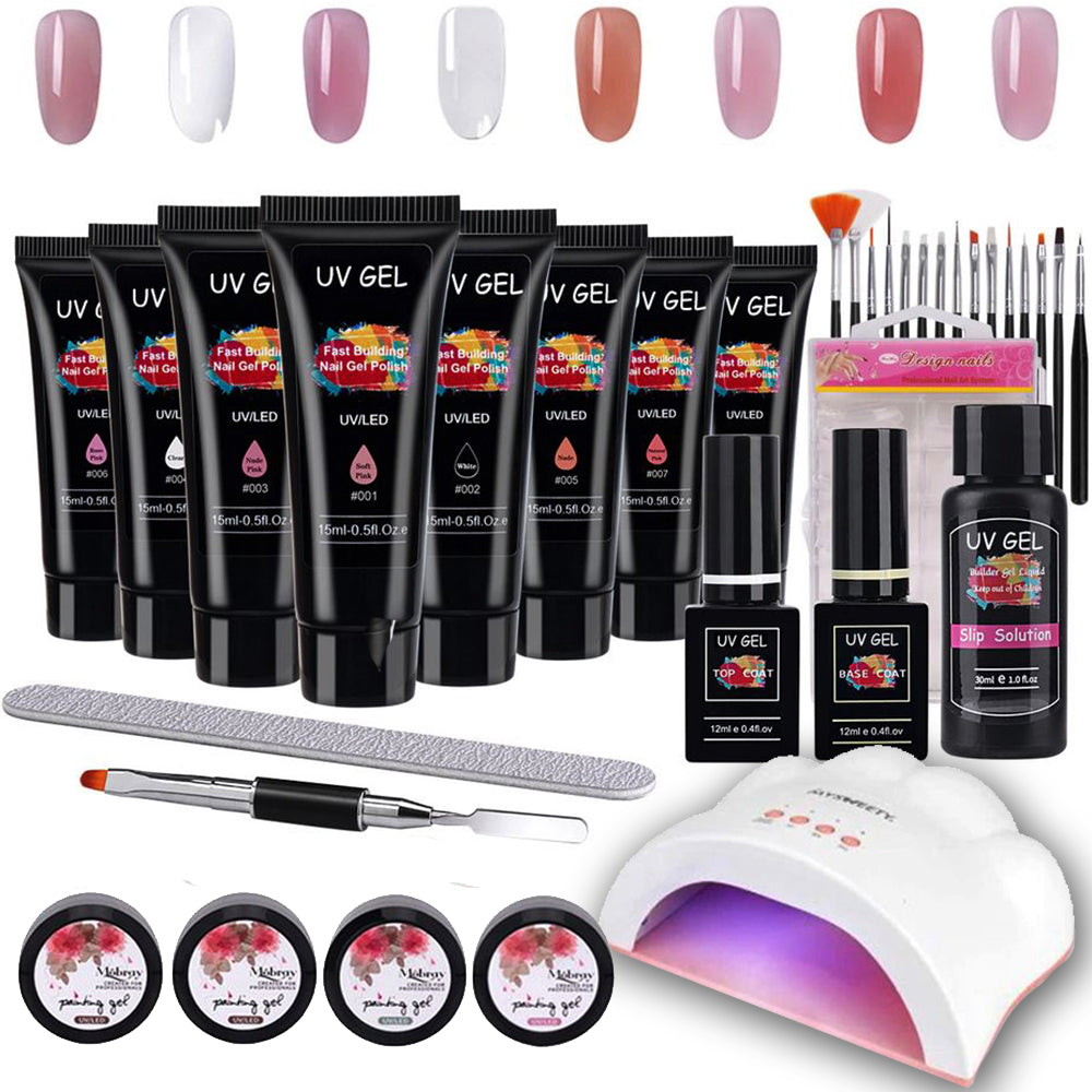 Poly UV Gelnagels Set XL | Extension Kit | Nepnagels Starterspakket ...