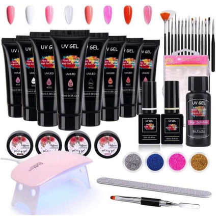 Poly UV Extension Kit | Gelnagels Set | Nepnagels Starterspakket
